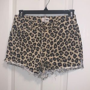 Amuse Society Printed Jean Shorts